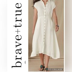 Brave+True Musings Linen Dress for Spring/summer